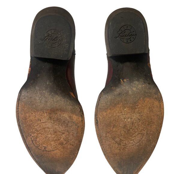 Lucchese, Red Floral, Size 8 1/2 - Picture 6 of 9